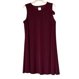 Bali Corp. Women's Sleeveless Cutout Dress Burgundy Size 12